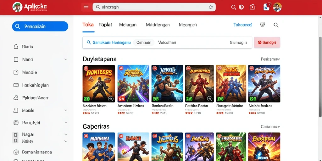 Tampilan layar awal F7F7 yang menarik.