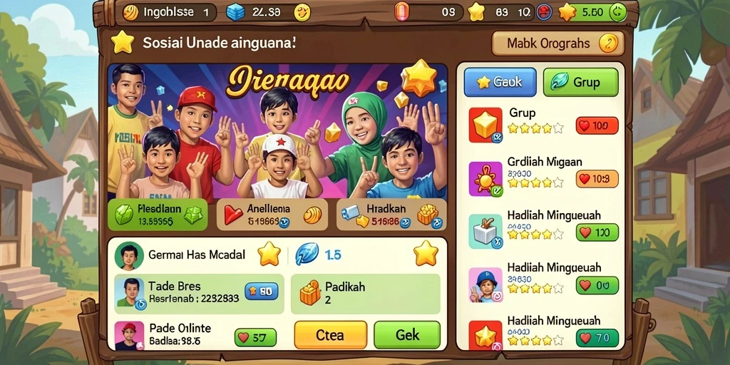 Tangkapan layar menunjukkan grafis menawan dalam permainan.