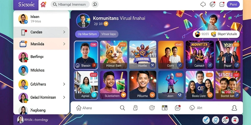 Tampilan awal game yang menarik dan interaktif.